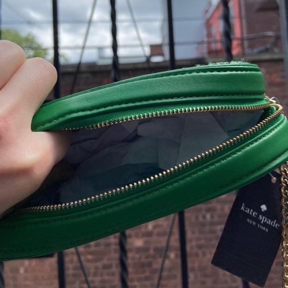Green Bean Tweed Fabric Mini Camera Crossbody Bag | Kate Spade - Picture 7 of 7